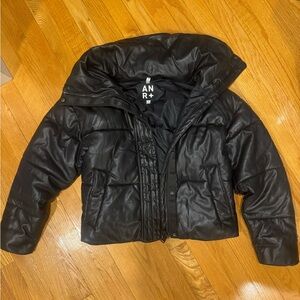 Women's Black Vegan Leather Jacket